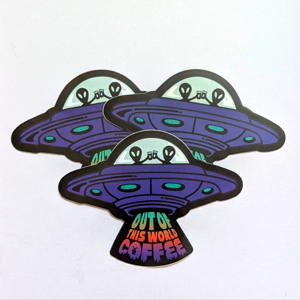 UFO Themed Sticker Set - Dutch Bros